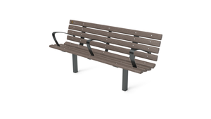 6' Contour Bench with Backrest