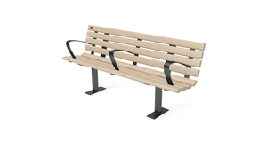 6' Contour Bench with Backrest