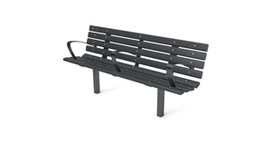 6' Contour Bench with Backrest