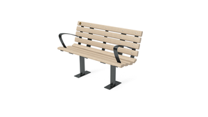 4' Contour Bench with Backrest