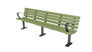 8' Contour Bench with Backrest