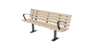 6' Contour Bench with Backrest