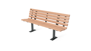 6' Contour Bench with Backrest