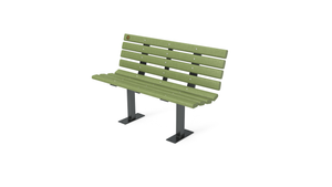 4' Contour Bench with Backrest