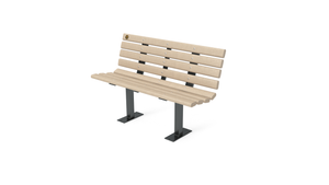 4' Contour Bench with Backrest