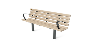6' Contour Bench with Backrest