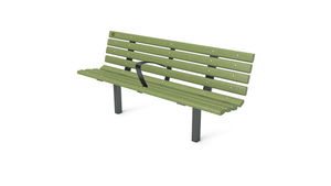 6' Contour Bench with Backrest