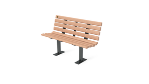 4' Contour Bench with Backrest