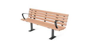 6' Contour Bench with Backrest