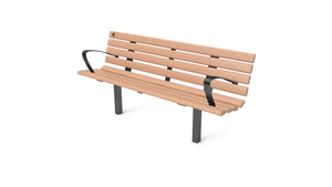 6' Contour Bench with Backrest