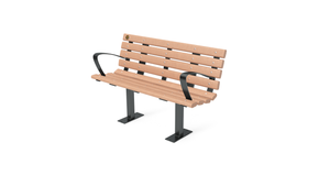 4' Contour Bench with Backrest