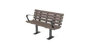4' Contour Bench with Backrest