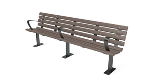 8' Contour Bench with Backrest