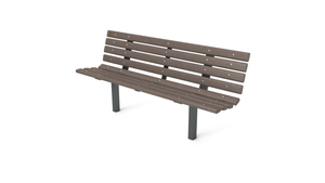 6' Contour Bench with Backrest