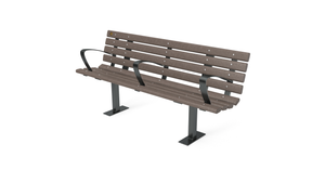 6' Contour Bench with Backrest