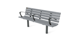 6' Contour Bench with Backrest