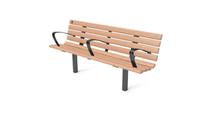 6' Contour Bench with Backrest