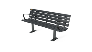 6' Contour Bench with Backrest
