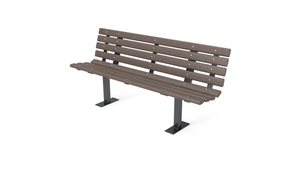 6' Contour Bench with Backrest