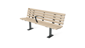 6' Contour Bench with Backrest