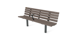 6' Contour Bench with Backrest