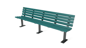 8' Contour Bench with Backrest