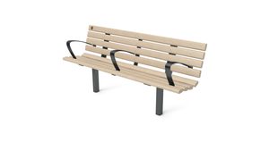 6' Contour Bench with Backrest