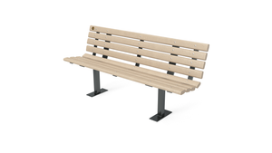 6' Contour Bench with Backrest