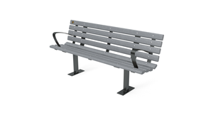 6' Contour Bench with Backrest