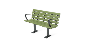4' Contour Bench with Backrest