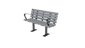 4' Contour Bench with Backrest