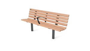 6' Contour Bench with Backrest