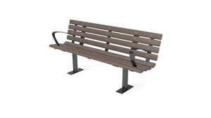 6' Contour Bench with Backrest