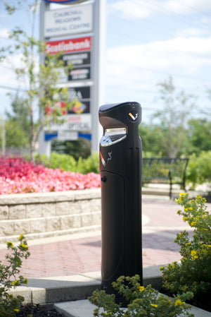 Ashguard SG Cigarette Receptacle, Black