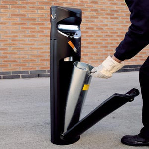 Ashguard SG Cigarette Receptacle, Black