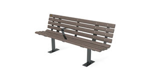 6' Contour Bench with Backrest