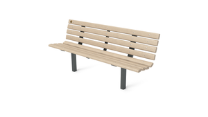 6' Contour Bench with Backrest