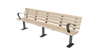 8' Contour Bench with Backrest