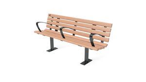 6' Contour Bench with Backrest