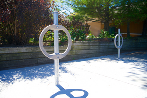 Support à bicyclette,Anneau de ville Montage sous terre,Galavanisé