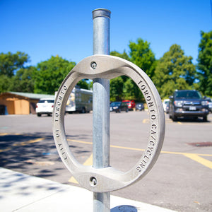 Support à bicyclette,Anneau de ville Montage sous terre,Galavanisé