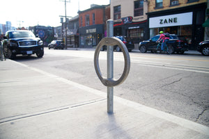 Support à bicyclette,Anneau de ville Montage sous terre,Galavanisé