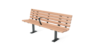 6' Contour Bench with Backrest