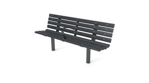 6' Contour Bench with Backrest
