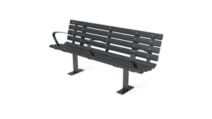 6' Contour Bench with Backrest