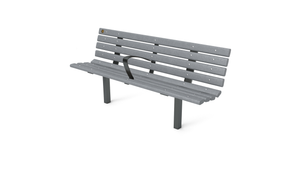 6' Contour Bench with Backrest