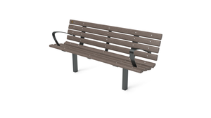 6' Contour Bench with Backrest