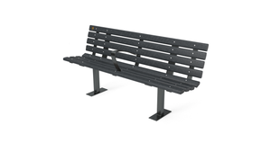 6' Contour Bench with Backrest