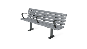 6' Contour Bench with Backrest