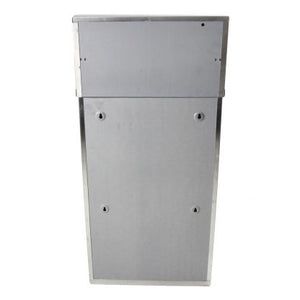 50 litre stainless steel metal wall bin
